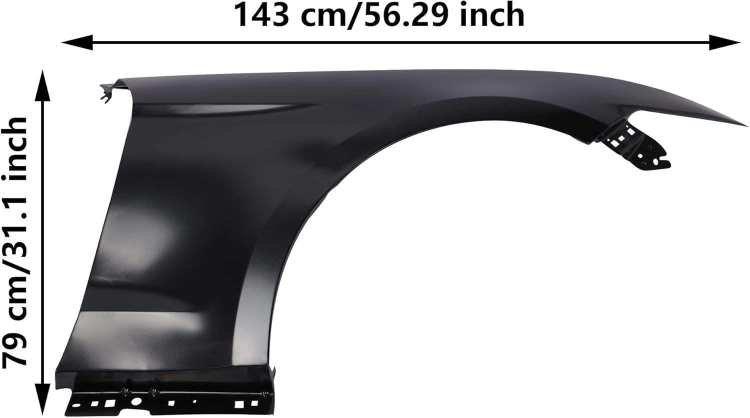 Front Fender Compatible With 2015-2017 Ford Mustang Primed Steel Driver&Passenger Side FO1241303FO1240303