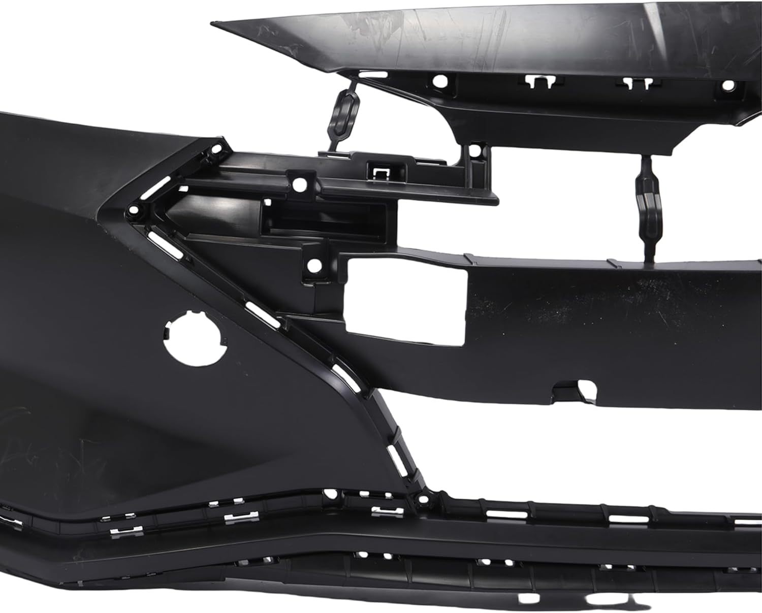 Front Bumper Cover Set W/Lamps & Grill Assembly Black For 2019 2020 Hyundai Elantra