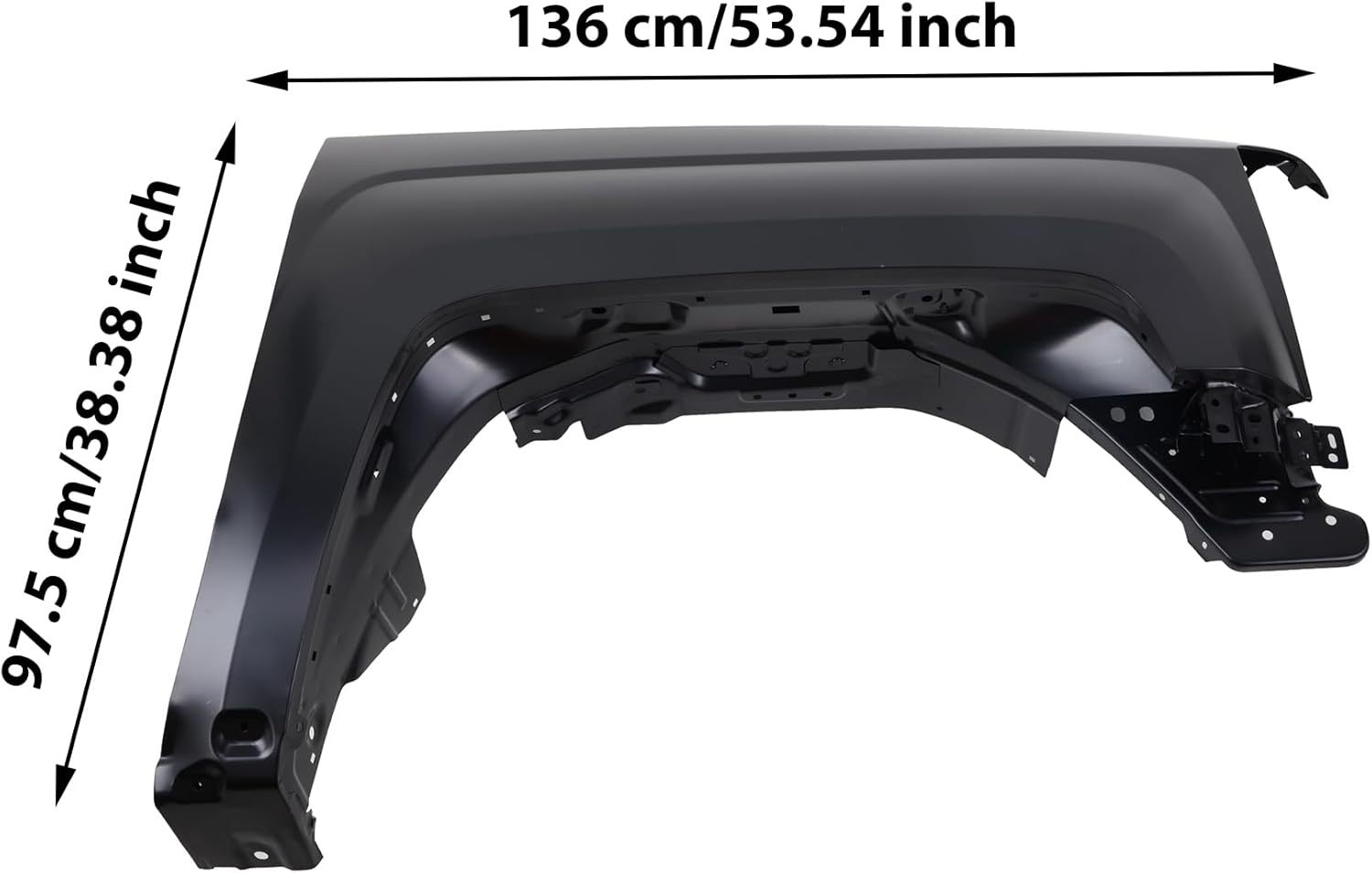 Fender Front Passenger Side Steel For 2014-2018 Chevrolet Silverado 1500 GM1241385 OEM 23303551