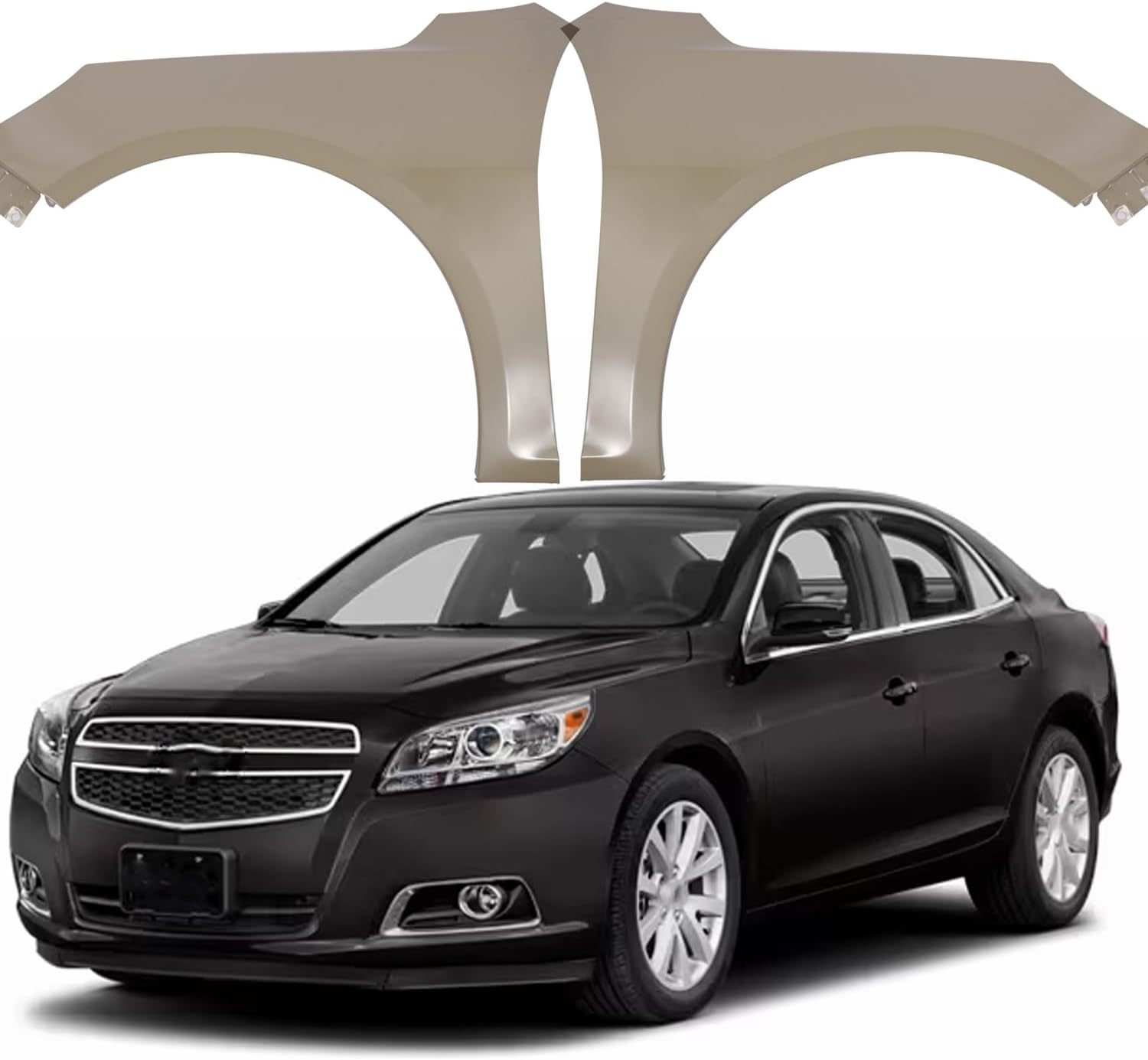 Front Fender Compatible with 2013-2015 Chevrolet Malibu Left Driver&Passenger Right Side Primed Steel Replace 22899770 899771