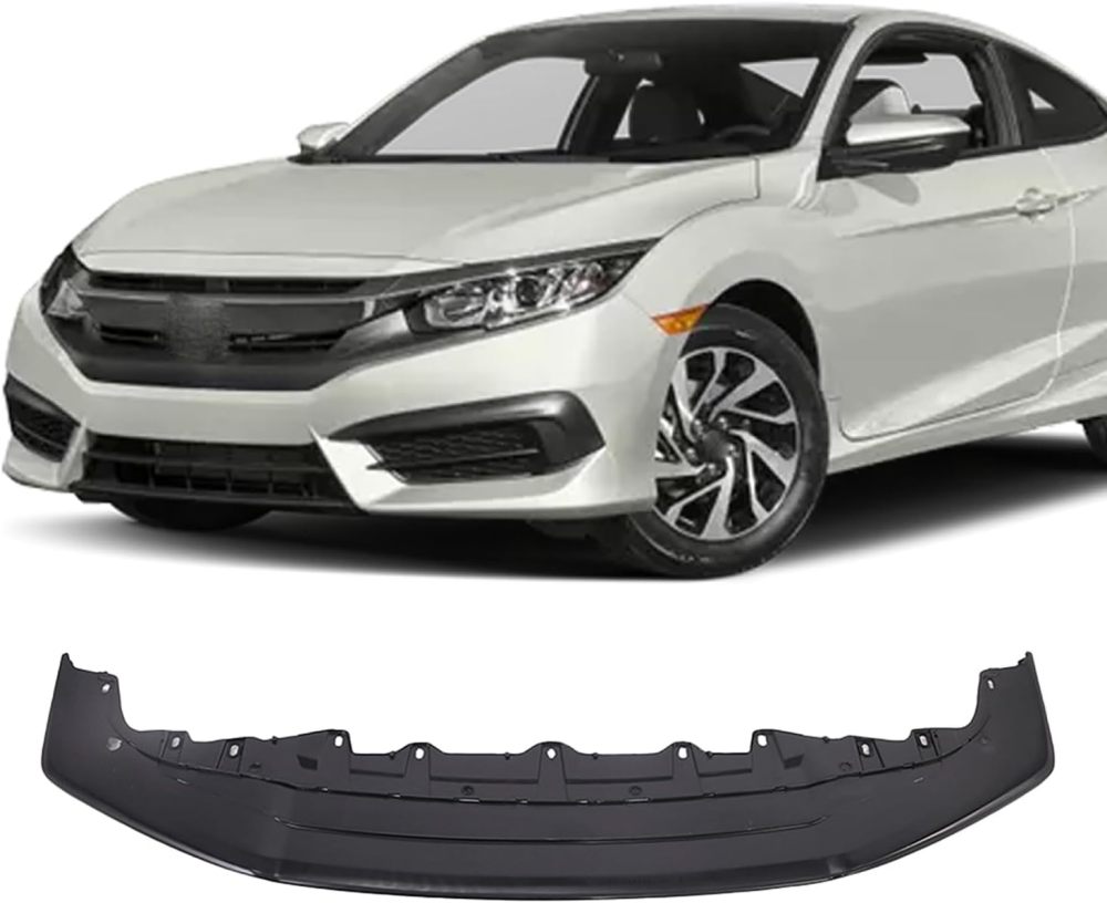 Front Bumper Face Bar Grilles Black For 2017 2018 2019 2020 2021 Honda Civic Replacement for 71102TGGA50 HO1036129