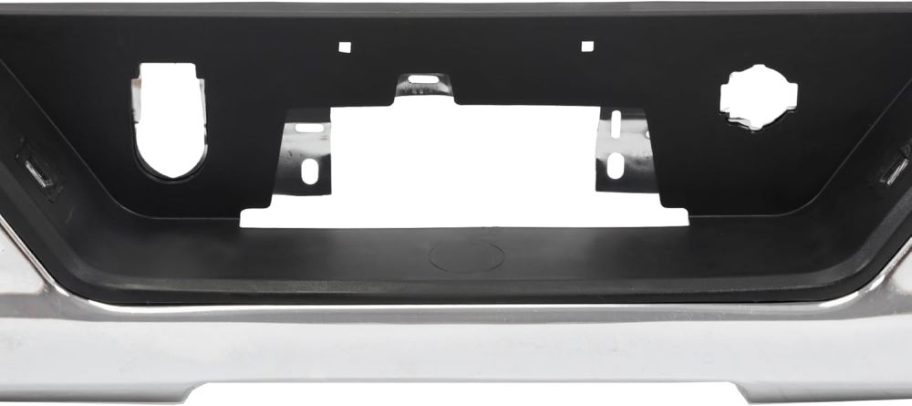 Fits For 2019-2023 Chevy Silverado GMC Sierra 1500 Classic Chrome Steel Rear Bottom Bumper Face Bar w/Sensor + w/Exhaust Hole