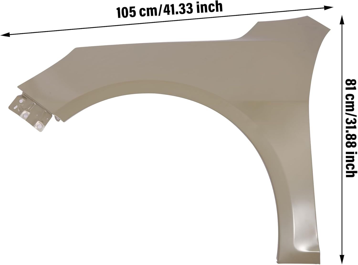 Front Left Fender Compatible with 2013-2015 Chevrolet Malibu Drive Side Steel Primed Replacement Of 22899770