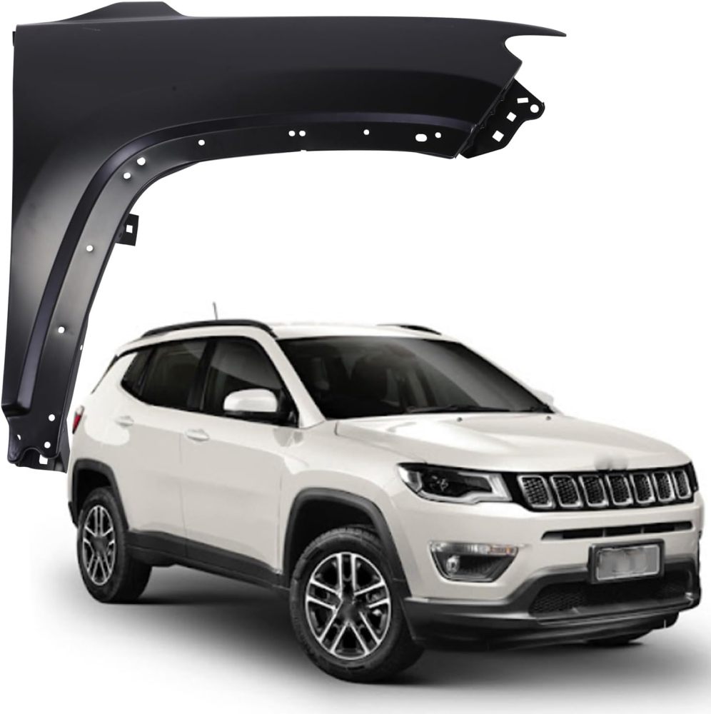 Front Fender Compatible With 2017-2023 Jeep Compass Primed Steel Passenger Side for OEM 68430056AA