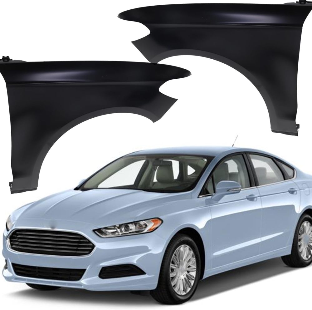 Front Fender Compatible with 2013-2016 Ford Fusion Front Left Driver&Passenger Right Side Primed Steel Replace DS7Z16005ADS7Z16006A