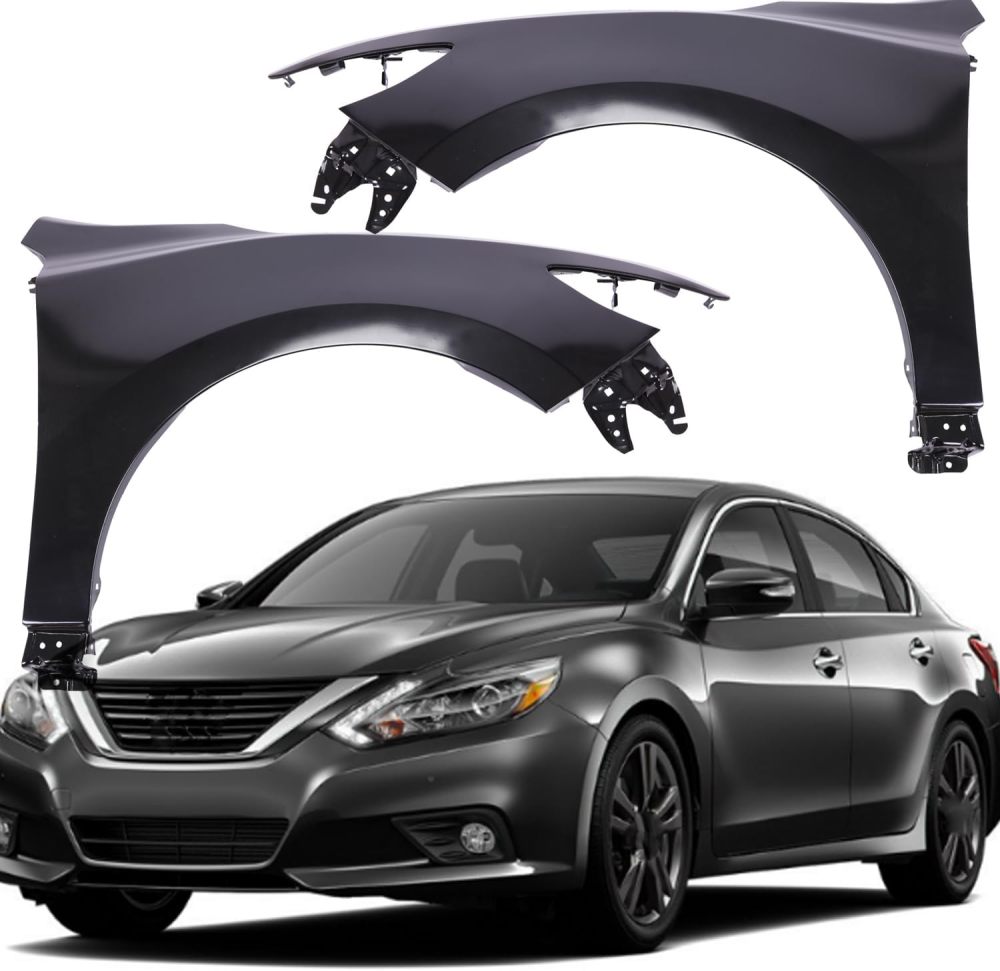 Front Fender Compatible with 2013-2018 Cadillac Ats Left Driver&Passenger Right Side Primed Steel Replace 84110676/84110677