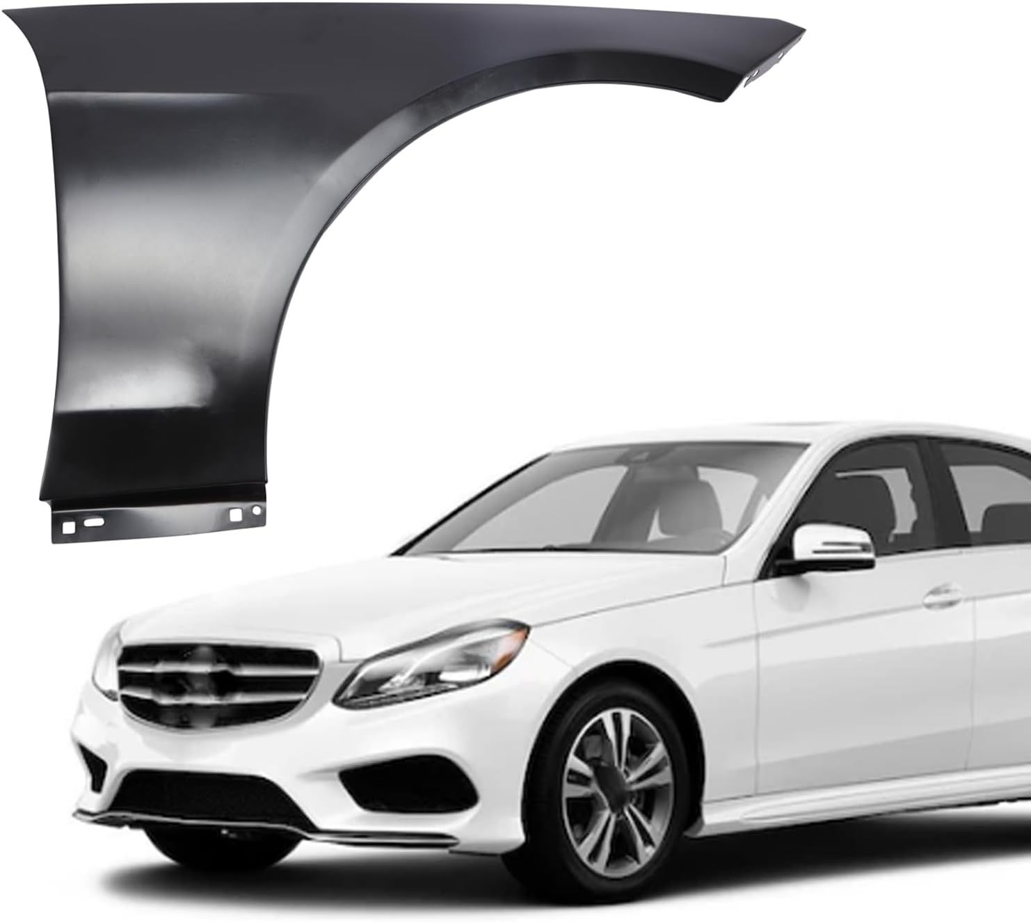 Front Right Passenger Side Fender For 2010-2016 Mercedes Benz E350 Sedan/Wagon Replaces OE 2128801218