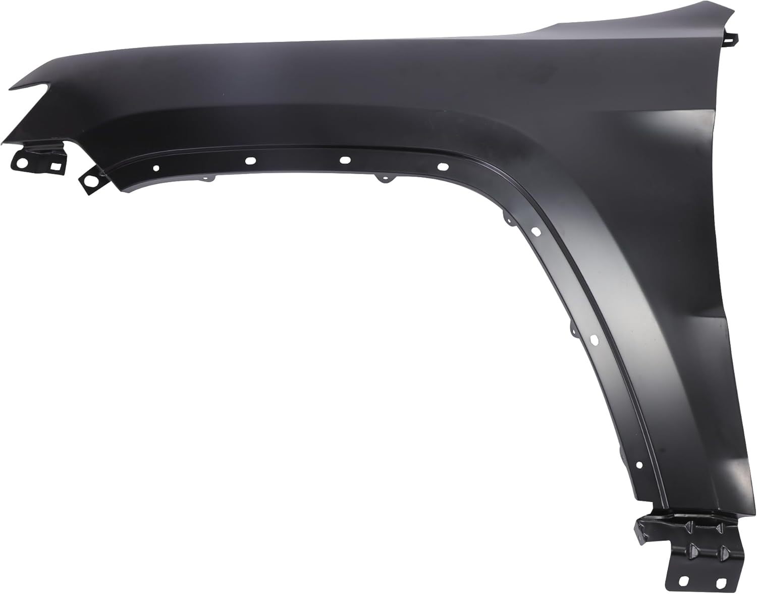 Front Left Fender Compatible with 2011-2022 Jeep Grand Cherokee Replacement for 55369597AF Steel Wheel Driver Side Fender Panel Black