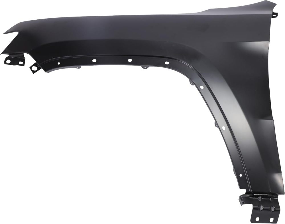 Front Left Fender Compatible with 2011-2022 Jeep Grand Cherokee Replacement for 55369597AF Steel Wheel Driver Side Fender Panel Black