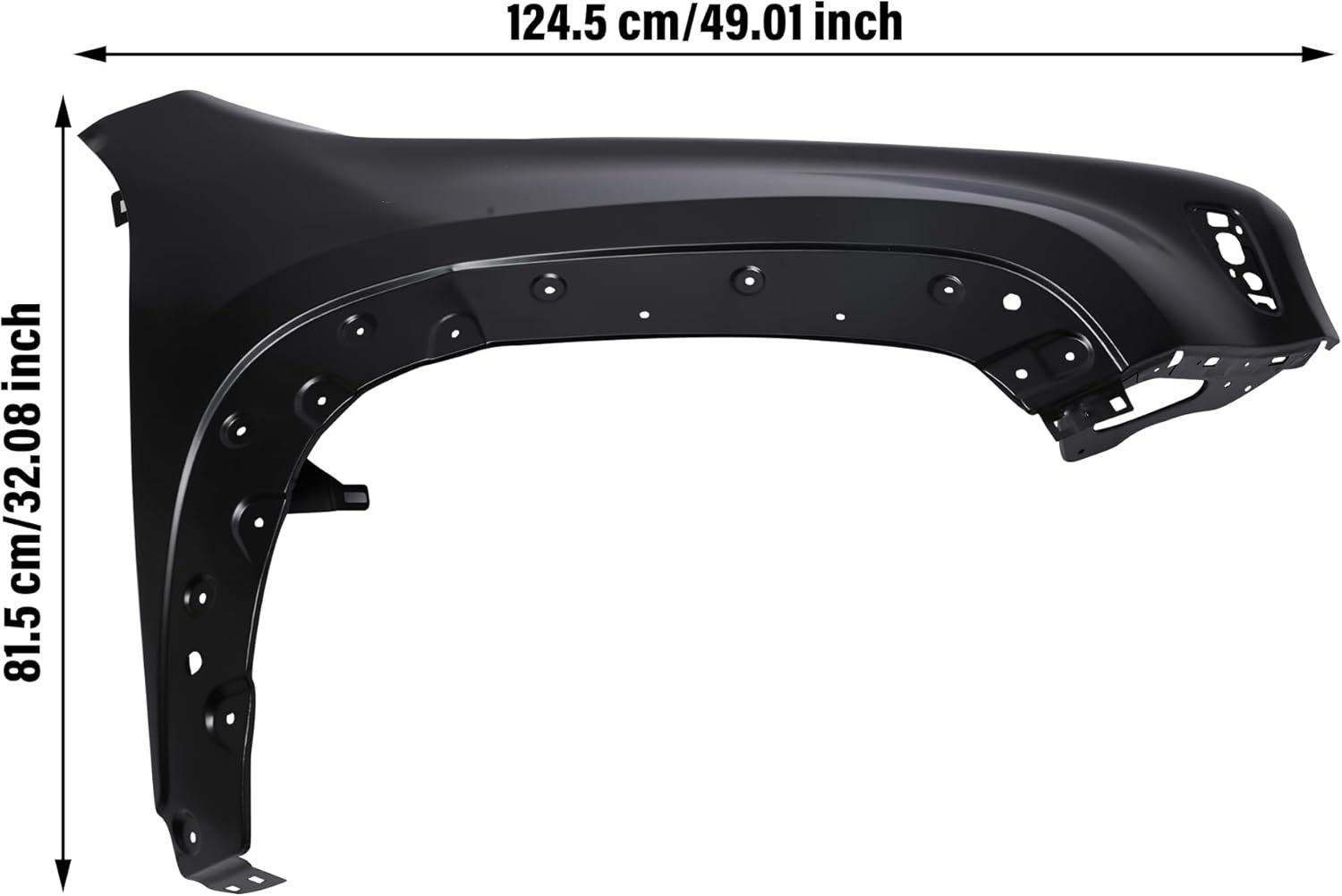 Front Passenger Side Fender Compatible with 2015-2023 Jeep Renegade Car Right Fender Replacement OEM 68307086AA