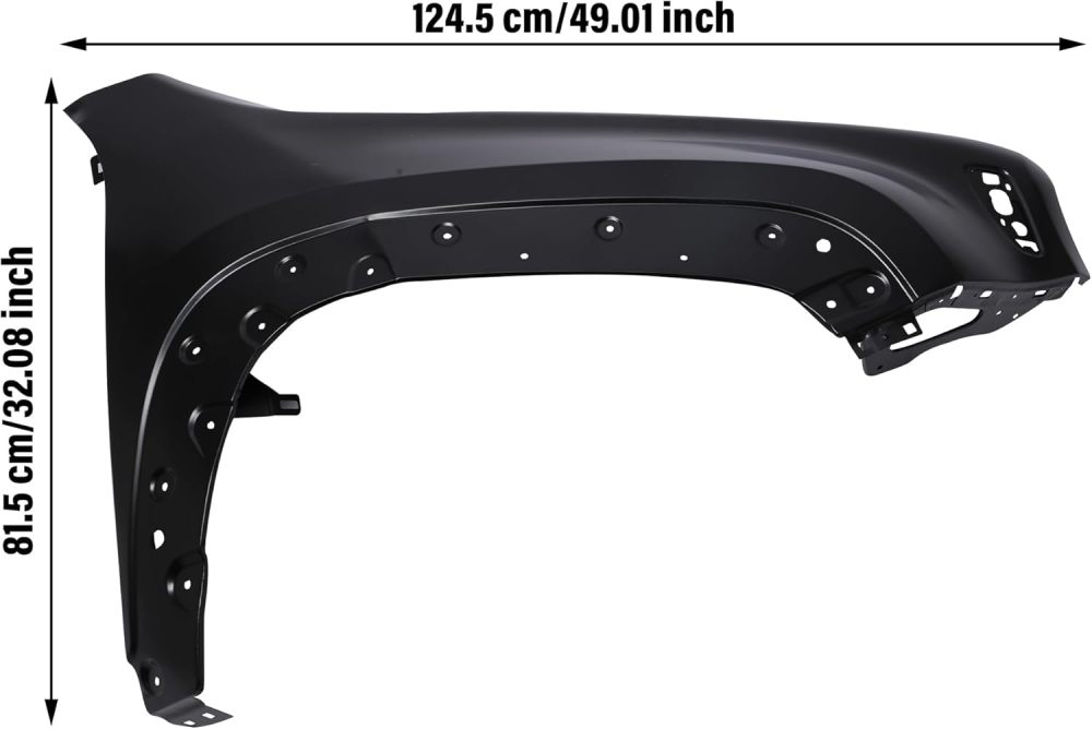 Front Passenger Side Fender Compatible with 2015-2023 Jeep Renegade Car Right Fender Replacement OEM 68307086AA