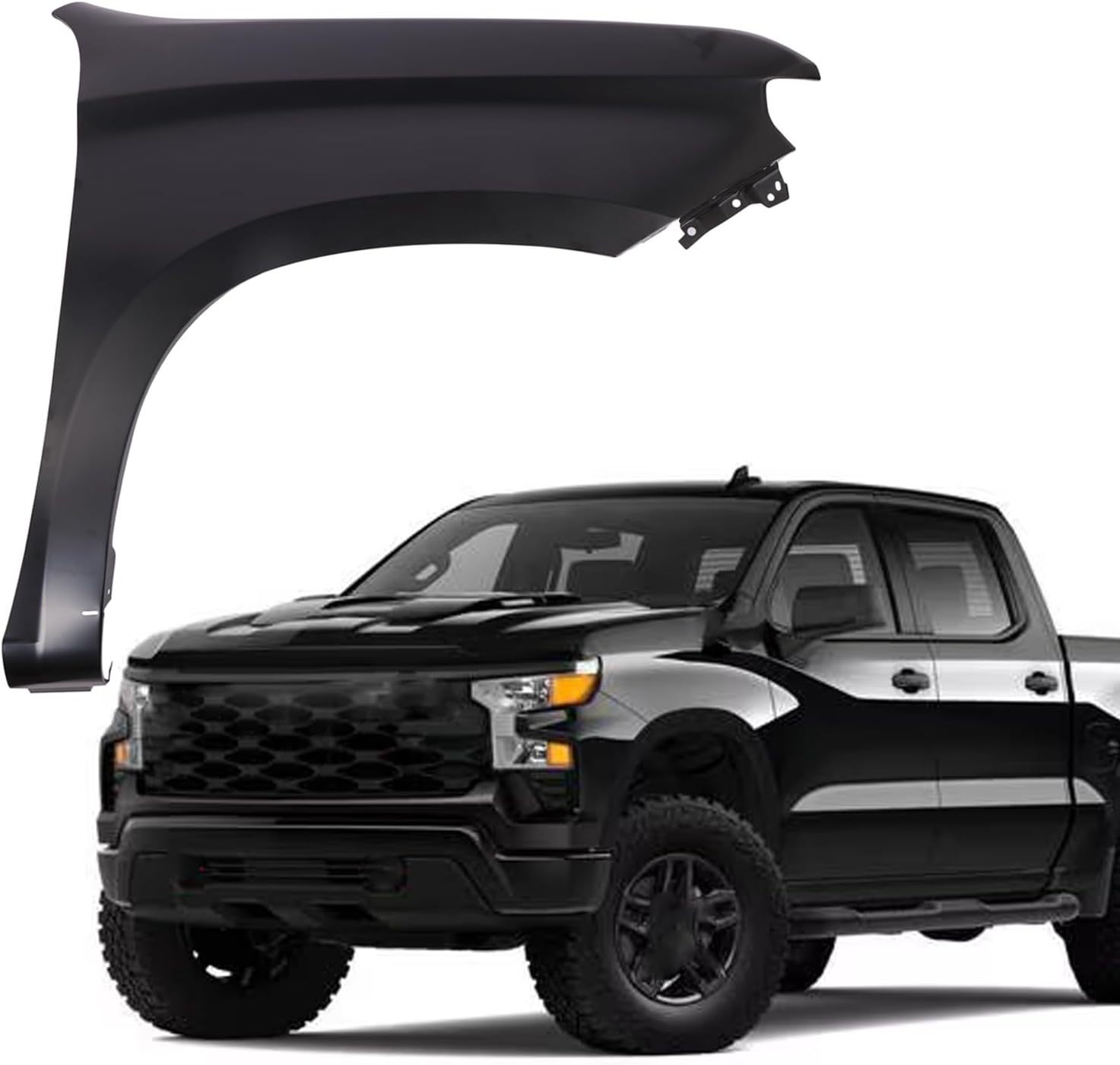 For Chevy Silverado 1500 LT 2019-2023 Fender Passenger Side Front Steel Primed GM1240411 84502611