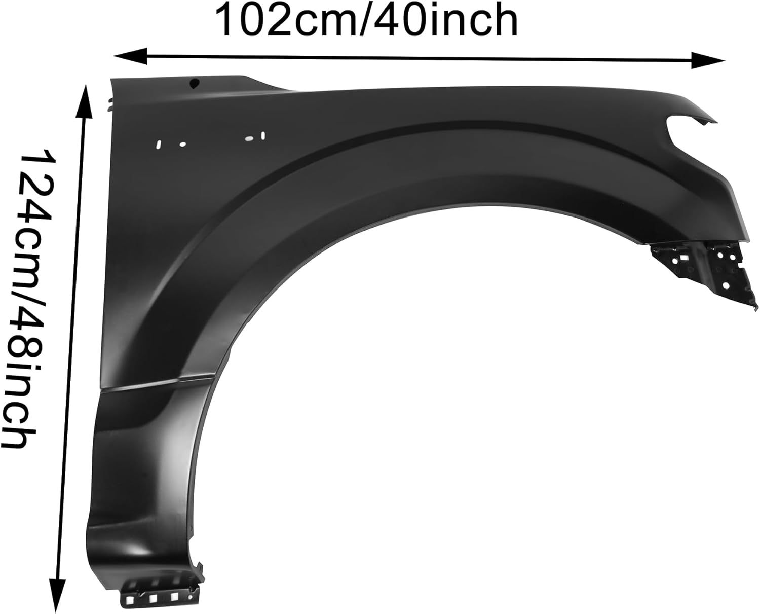 Front Passenger Side Fender Compatible with 2015-2020 Ford F-150 Car Right Fender Replacement Of JL3Z16006A