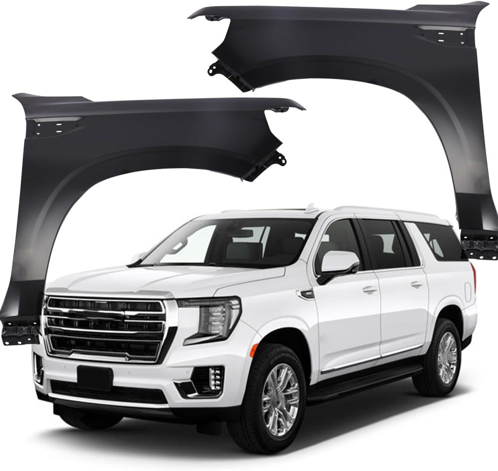 Primered Steel Front Driver Passenger Side Fender For 2021-2023 GMC Yukon XL Denali SLT OEM 8438420884384209
