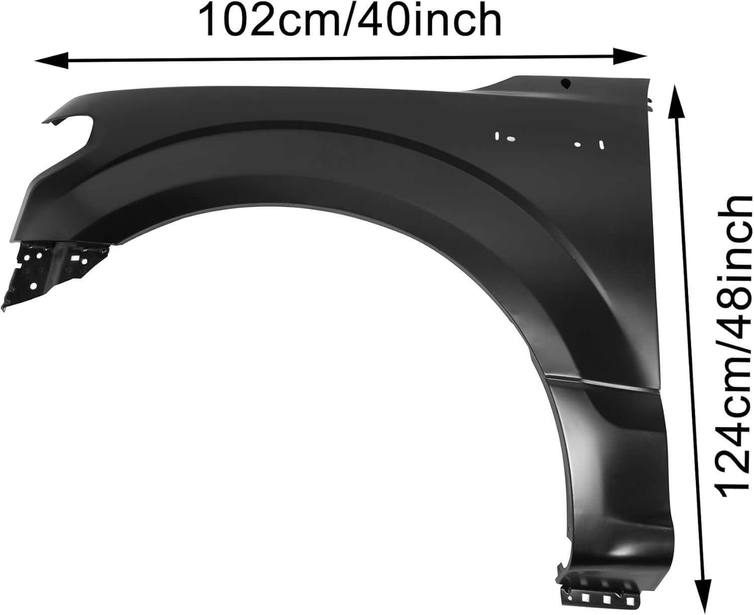 Front Left Fender Compatible with 2015-2020 Ford F-150 Drive Side Steel Primed Replacement Of JL3Z16006A