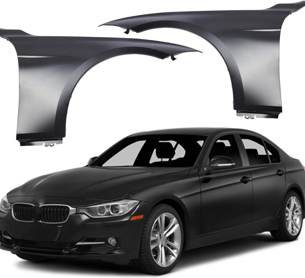 Fender Driver Passenger Side Fit For 2012-2016 BMW 328i 2012-2018 320i Front Fender Fender Panel of Replacement OEM:41009621597/41009621598
