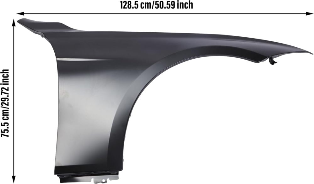 Front Fender Compatible With 2012-2016 BMW 328i 2012-2018 BMW 320i Primed Steel Passenger Side for OEM 41009621598