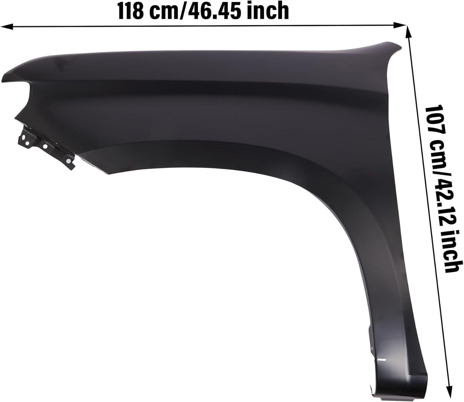 Front Left Driver Side Fender Compatible with 2019-2023 Chevy Silverado 1500 LT RST 4-Door Primed Steel 84502610