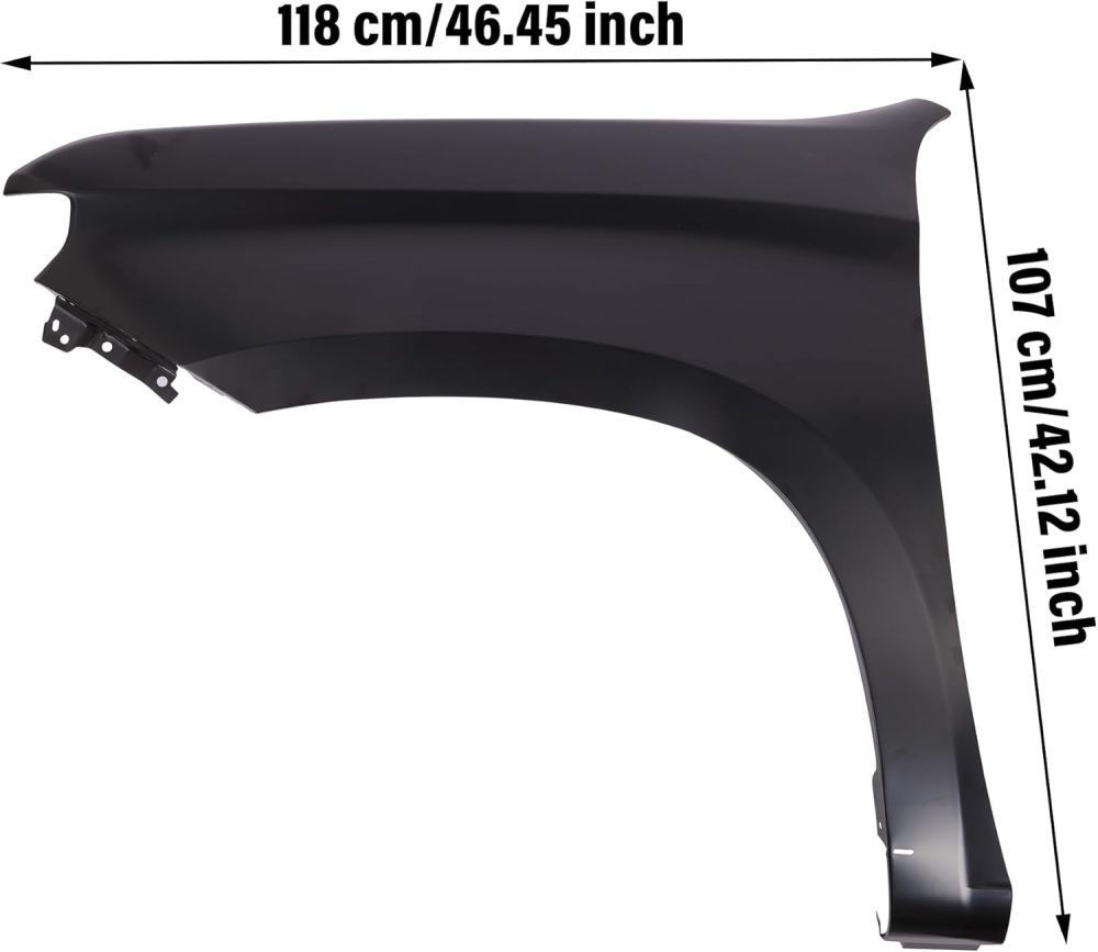 Replacement Front Fender Driver Passenger Side Steel Primed Fit For 2019-2023 Chevy Silverado 1500 Replaces OE 8450261084502611