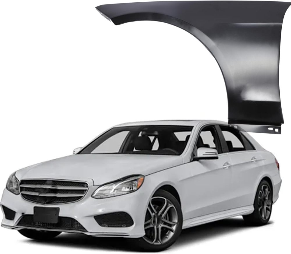 Front Driver Fender Compatible with 2010-2016 Mercedes Benz E350 Sedan/Wagon Left Side Steel Fender Panel OEM 2128801118