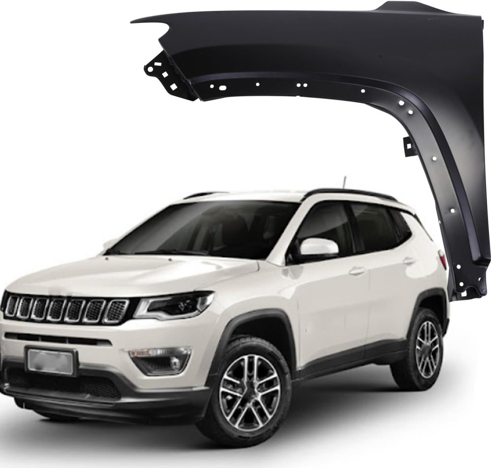 Front Fender Compatible with 2017-2023 Jeep Compass Replaces OE Replacement OEM 68430057AA Steel Fender Panel (Driver Side)