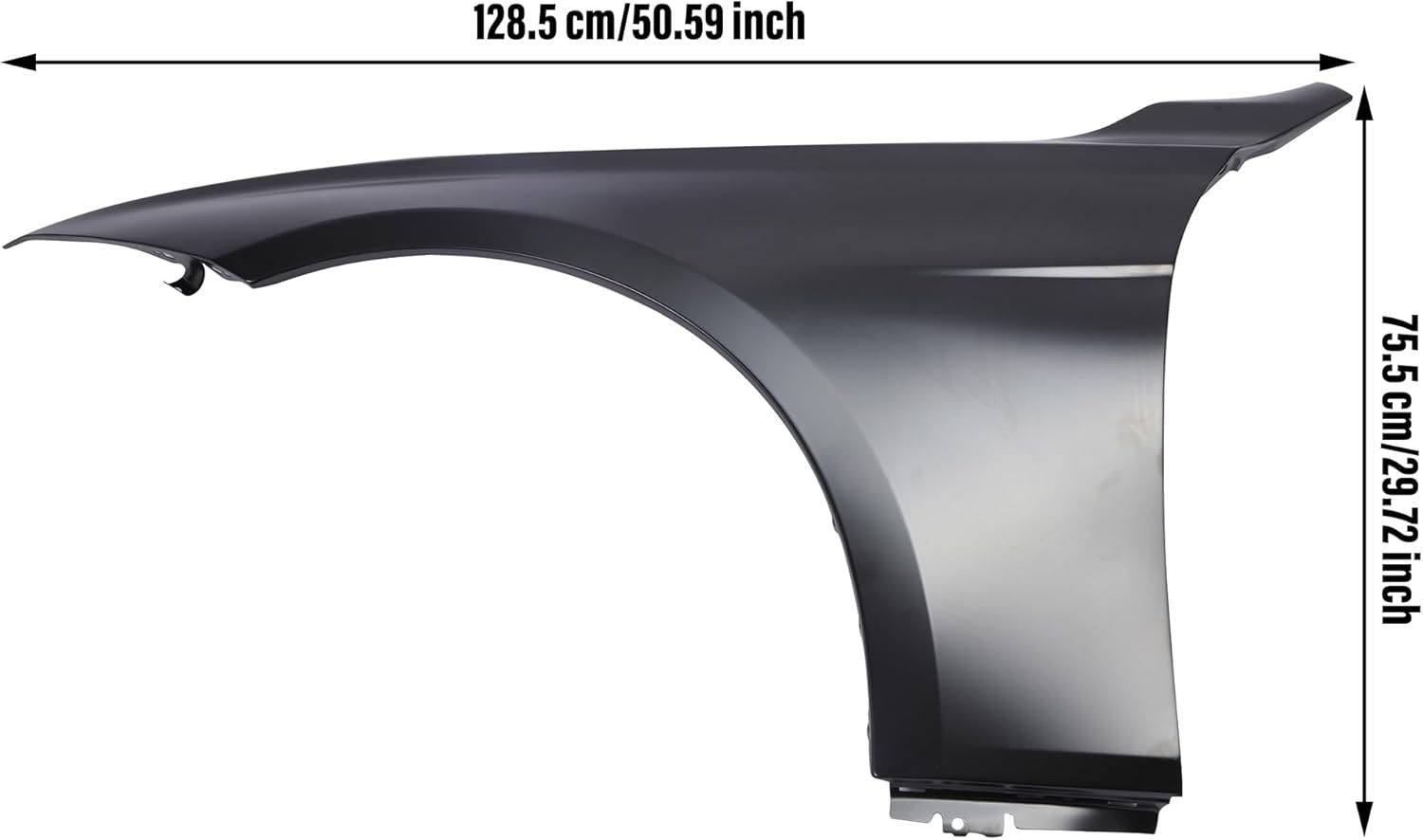 Front Left Fender Compatible with 2012-2016 BMW 328i 2012-2018 BMW 320i Drive Side Steel Primed Replacement Of 41009621597