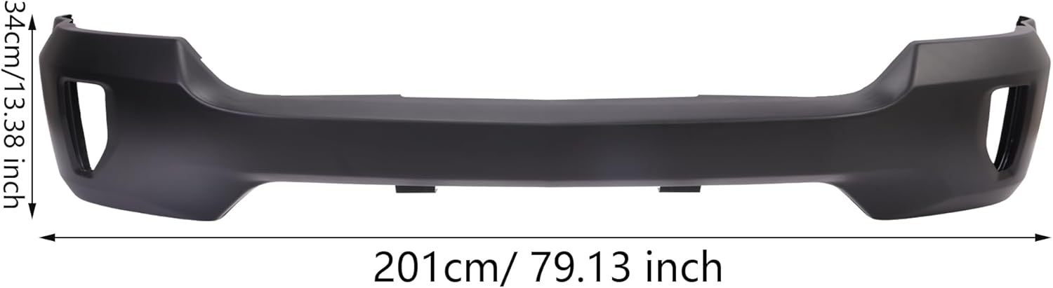 Compatible with 2016 2017 2018 Chevy Silverado 1500 Front Bumper Cover w/o Sensor&Fog Light Hole Replacement of 84029813