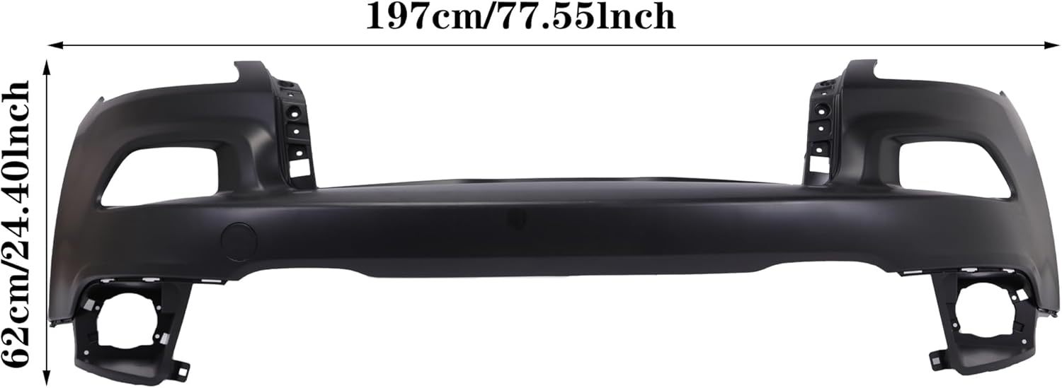 For Jeep Cherokee 2014 2015 2016 2017 2018 Front Bumper Complete Plastic Primed With Fog light