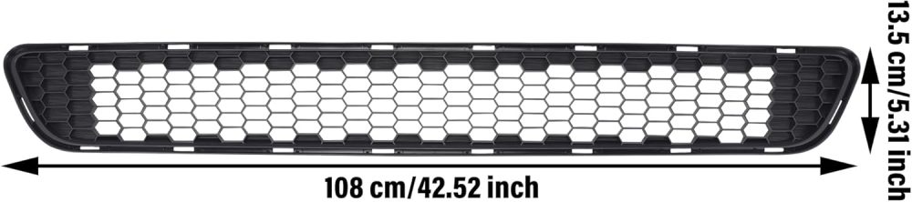 Front Bumper Cover Upper Lower Grille Mesh Black Replacement For 2011-2017 Toyota Sienna TO1036120
