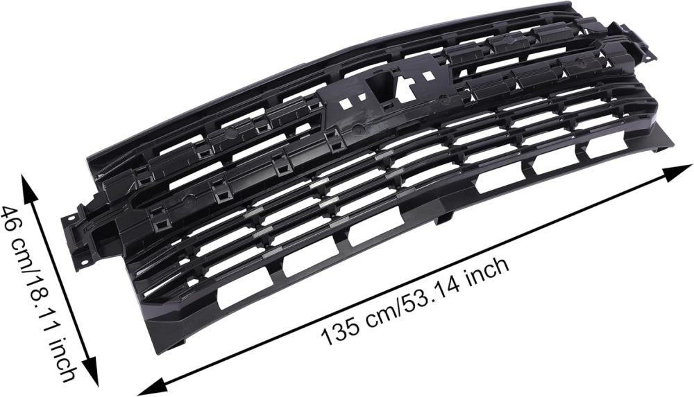 Font Bumper Upper Grille Mesh Grilles Assembly Kit 84128450 For 2019-2022 Chevy Silverado 1500
