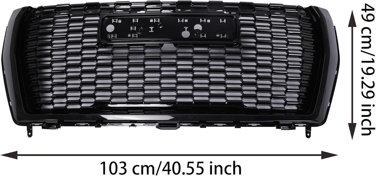 Front Grille Hood Trim Molding Set Fit For 2021 2022 2023 GMC Yukon/XL Gloss BlacK Denali OE 84835783