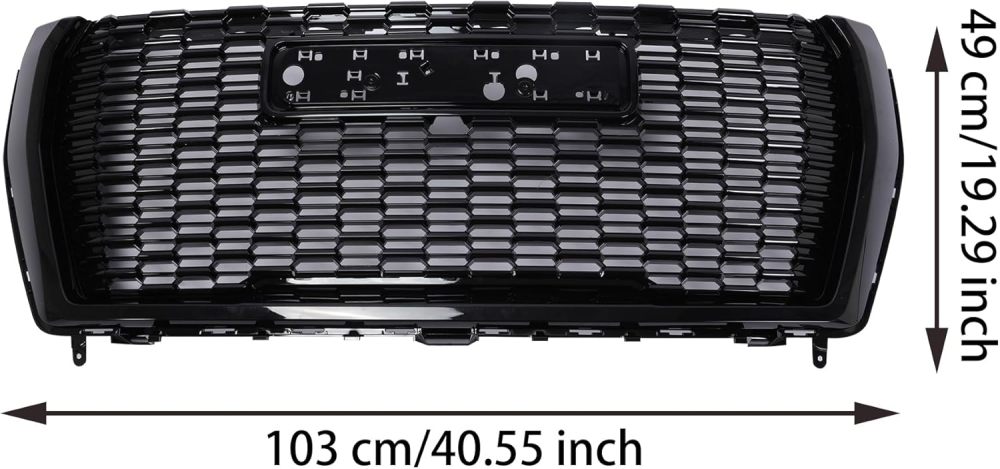 Front Grille Hood Trim Molding Set Fit For 2021 2022 2023 GMC Yukon/XL Gloss BlacK Denali OE 84835783