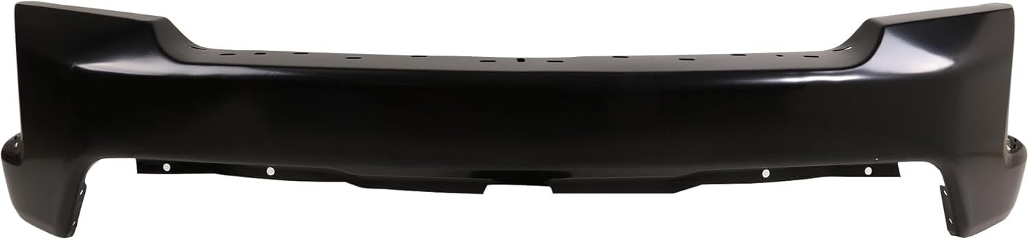 Compatible with 2019 2020 2021 Chevy Silverado 1500 Front Bumper Face Bar Black w/o Sensor Holes OEM 84588804