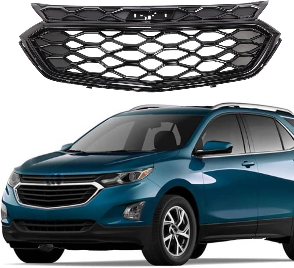Front Bumper Grille Mesh Assembly Complete Fit For 2018 2019 2020 Chevy Equinox OE 84384741