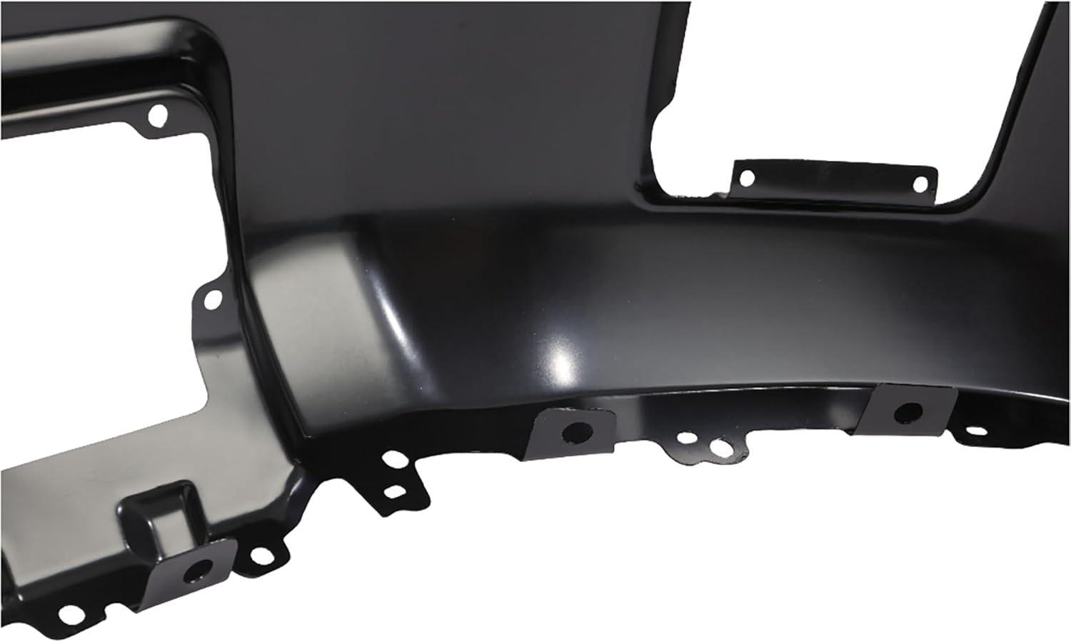 Replacement Front Bumper Steel For 2014-2015 GMC Sierra 1500 Black W/Sensor Fog Hole OE 22902310 |Chrome Silver without Sensor Holes OE 22902307