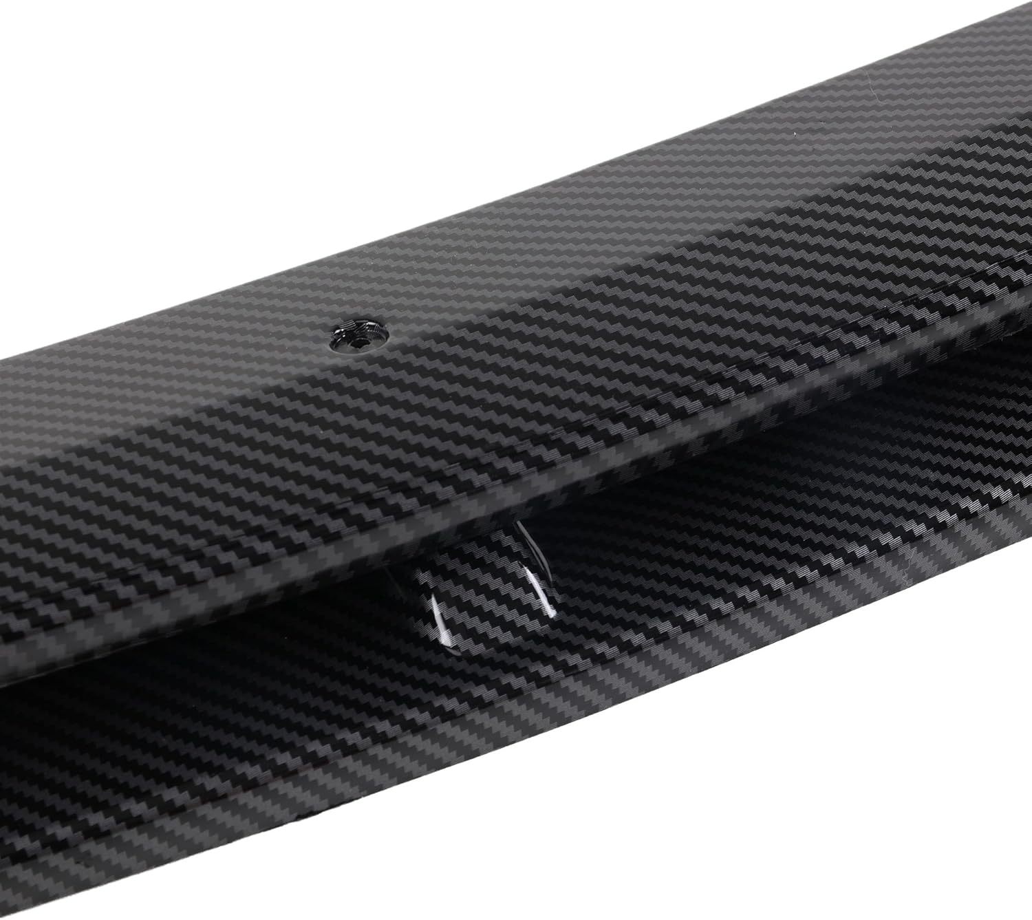 4Pcs Carbon Fiber Look Front Bumper Lip Splitter Spoiler Fit for 2017-2020 BMW 5 Series G30 G31 G38 540i M Sport