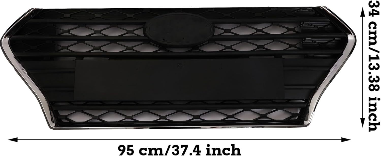 Replacement For Hyundai Accent 2018 2019 2020 Front Bumper Radiator Upper Grill Grille Black