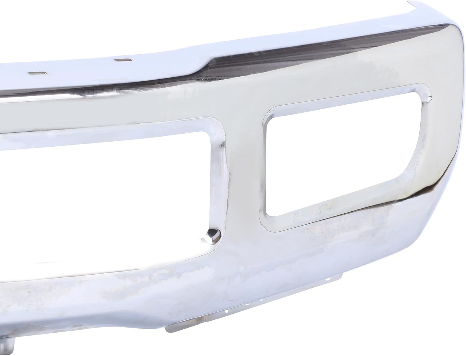 Front Bumper Face Bar Compatible For 2017 2018 2019 Ford F250 F350 W/Fog Light Holes Chrome Steel Bumper Replacement for FO1002432