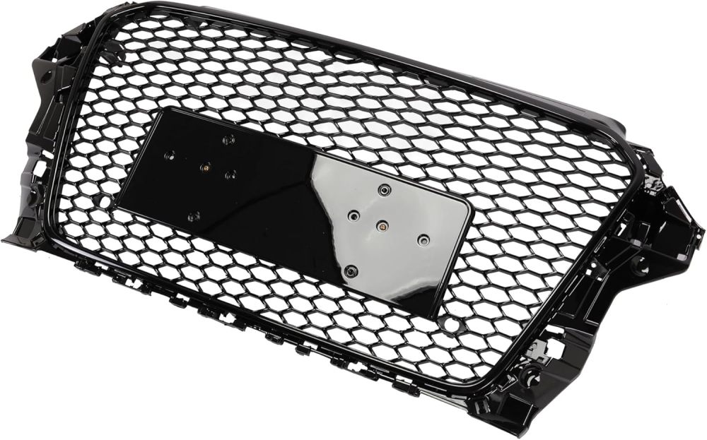 Front Bumper Black Honeycomb Grill Grille Fits For 2013 2014 2015 2016 Audi A3 S3 RS3