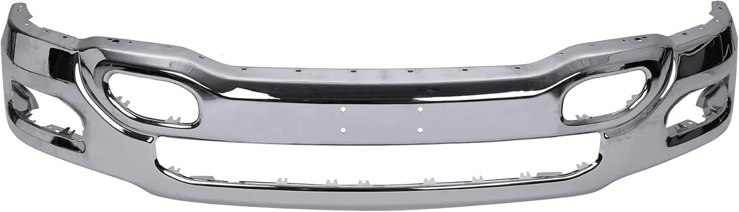 For 2019 2020 2021 2022 2023 Dodge Ram 1500 Pickup Front Bumper Face Bar Chrome Steel 5ZB41TZZAD