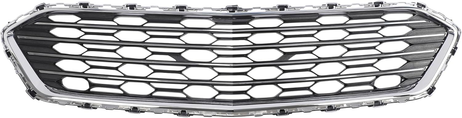 Front Bumper Mesh Middle Grille Chrome For 2016 2017 2018 Chevrolet Cruze Sedan GM1036174