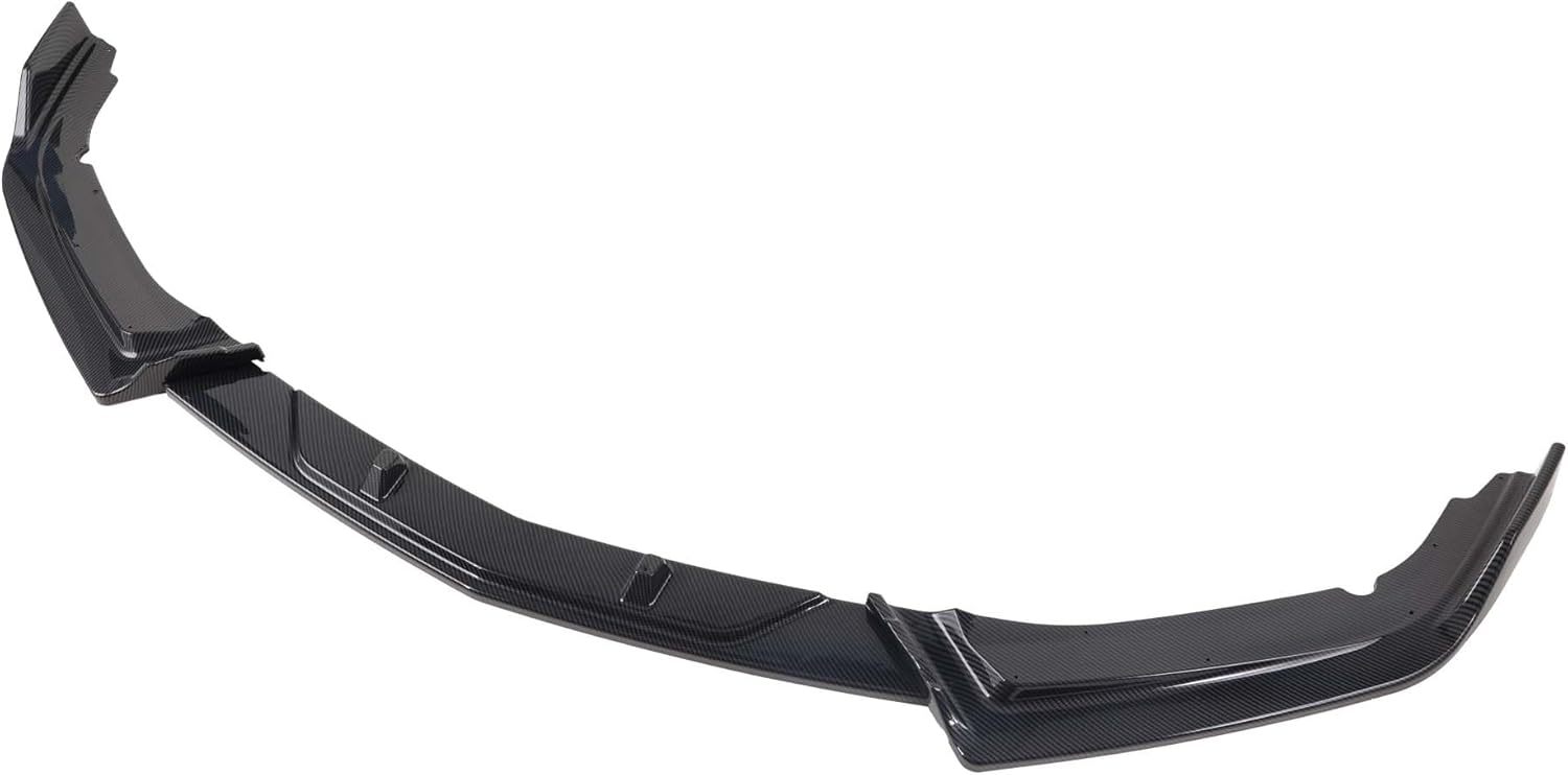 3Pcs Front Bumper Lip Compatible with 2016-2021 Honda Civic EX LX Air Dam Lower Chin Splitter Protection Body Kit (Glossy Black)