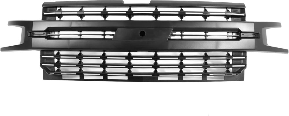 For 2019 2020 2021 Chevy Chevrolet Silverado 1500 Front Bumper Hood Upper Grille Plastic Replacement 84493319