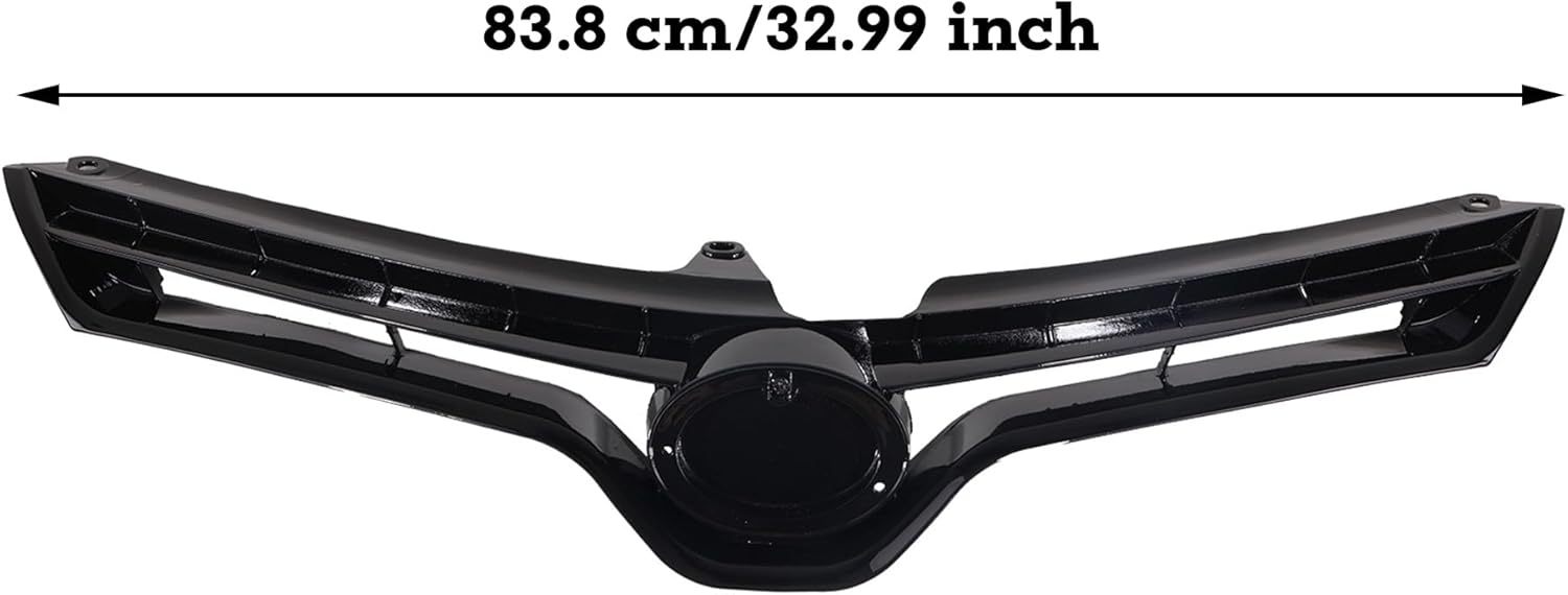 Glossy Black Grille For 2014 2015 2016 Toyota Corolla CE LE Front Bumper Grille Hood Upper Grill