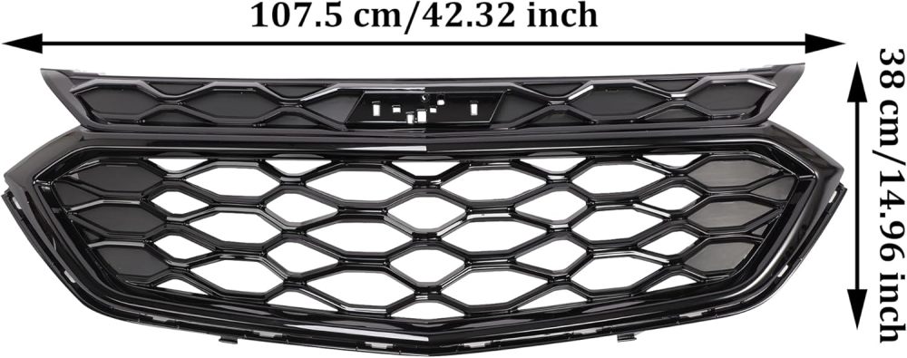 Front Bumper Grille Mesh Assembly Complete Fit For 2018 2019 2020 Chevy Equinox OE 84384741