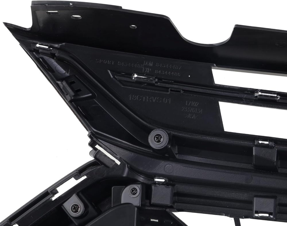 Front Bumper Upper Grille W/Chrome Black For Chevy Traverse 2018 2019 2020 2021 Replacement 84297944