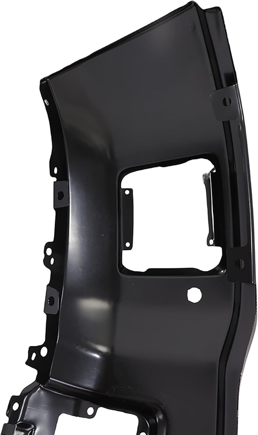 Replacement Front Bumper Steel For 2014-2015 GMC Sierra 1500 Black W/Sensor Fog Hole OE 22902310 |Chrome Silver without Sensor Holes OE 22902307