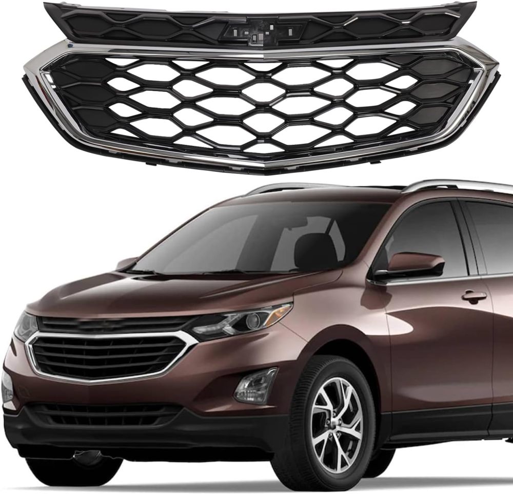 For 2018-2020 Chevrolet Equinox Front Bumper Upper Grille Grill Mesh Chrome Replacement Of 1KPGM1211056 84384741