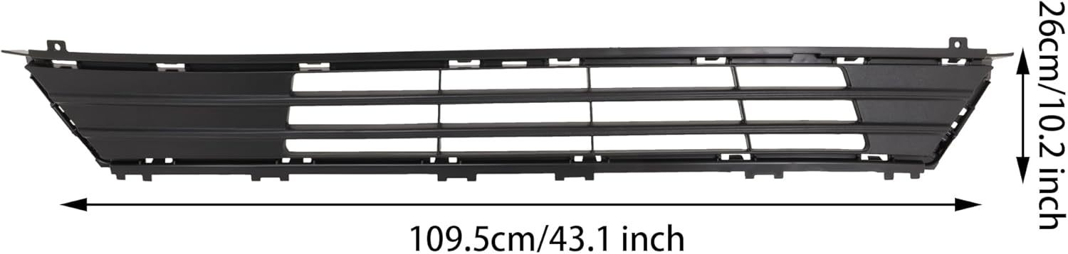 Replacement Bumper Grille For 2017-2018 Ford Fusion Front Center HS7Z17B968AA