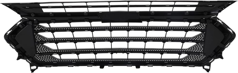 Front Bumper Upper Grille W/Chrome Black For Chevy Traverse 2018 2019 2020 2021 Replacement 84297944